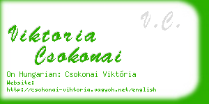 viktoria csokonai business card